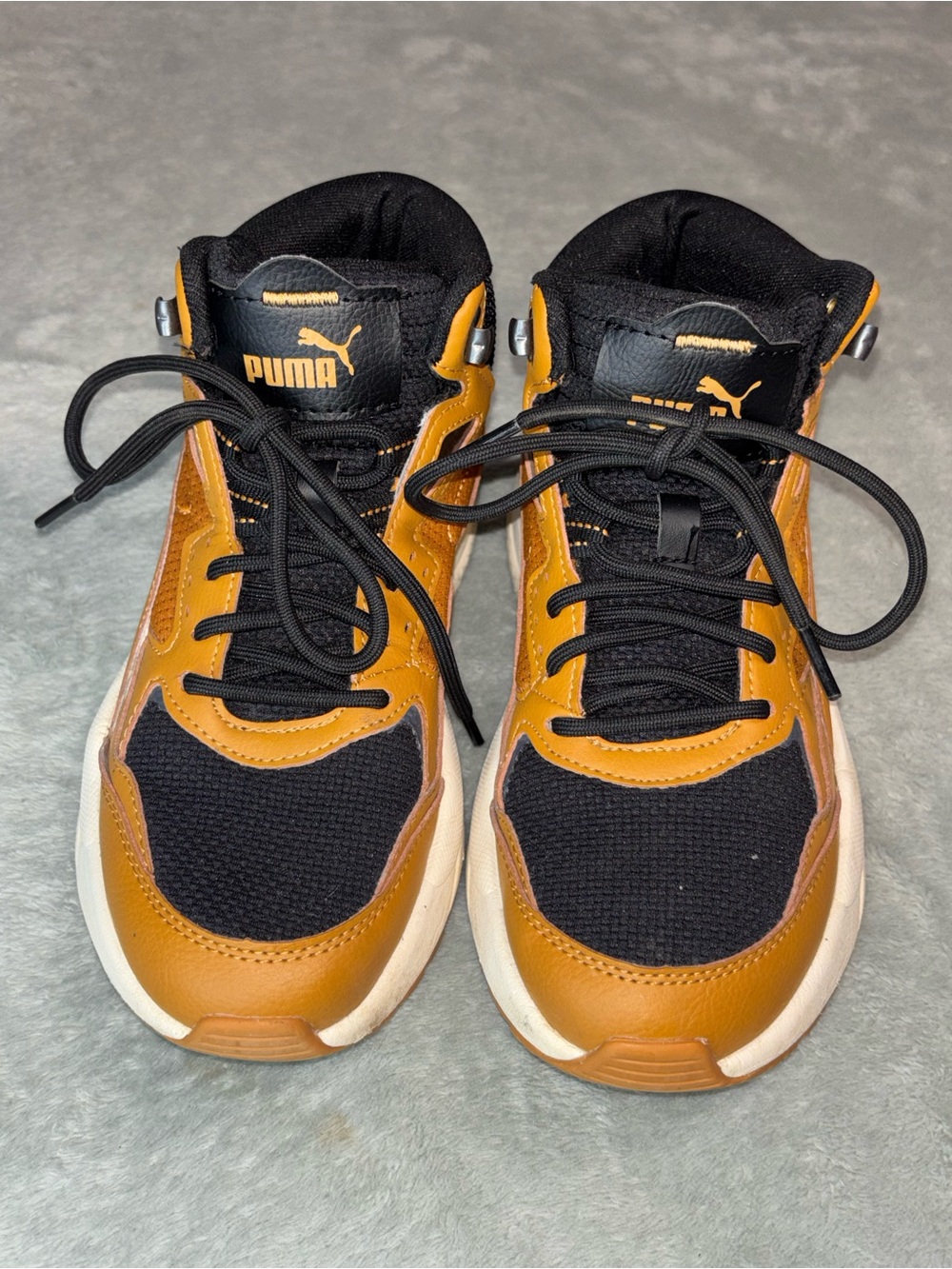Puma Women's X-Ray Speed Mid WTR Winter Sneakers - Tan/Black Size 6